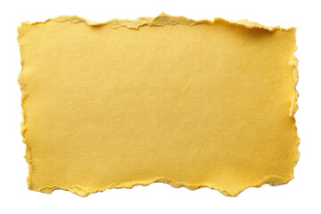 Gold/Yellow Torn Paper Strip – Festive Ripped Label for Holiday Designs