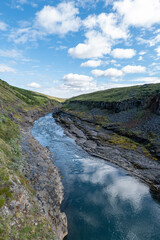  canyon Studlagil and river in Iceland