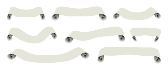 Set of 3d Banner templates vector - Paper template vector 