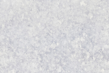 Winter white snow background, abstract blurred snowfall surface