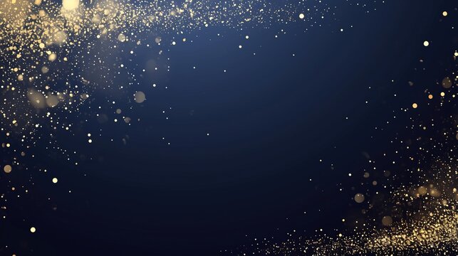 A deep blue background accented with shimmering gold, perfect for luxury brand products, special events, high-end invitations, or premium marketing visuals.