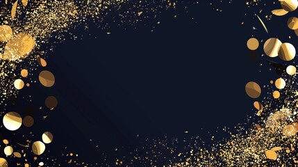 A deep blue background accented with shimmering gold, perfect for luxury brand products, special events, high-end invitations, or premium marketing visuals.