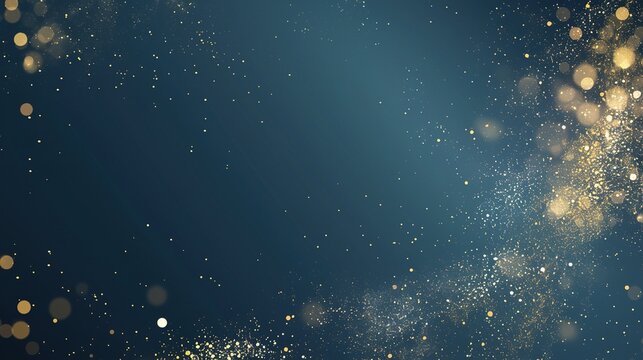 A deep blue background accented with shimmering gold, perfect for luxury brand products, special events, high-end invitations, or premium marketing visuals.