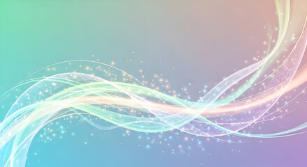 Abstract Mystical Energy Flow Vector Background