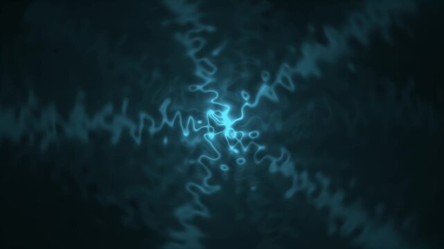 Electric pulse abstract background loop dark blue energy wave motion