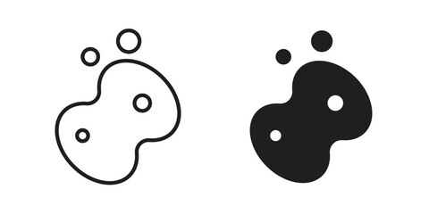 Bath sponge icon logo design element. minimalist style icons