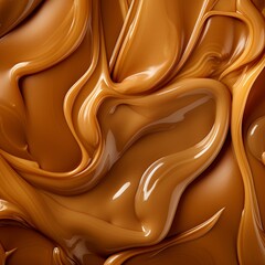 Abstract Caramel Swirls A Sweet Texture Background for Culinary and Creative Designs and Projects