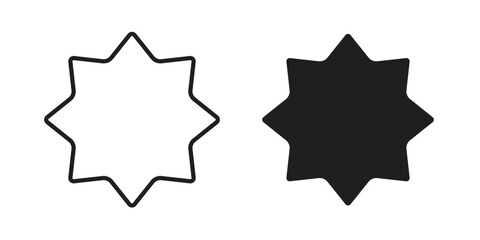 Cookie cutter icon logo design element. minimalist style icons