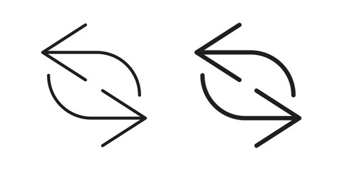 Converter icon logo design element. minimalist style icons