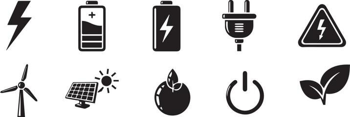 Abstract eco power energy concept with vibrant colors