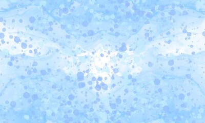 Abstract blue marble watercolor texture with splatter effect, suitable for creative and artistic designs.