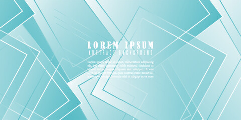 Minimalist teal gradient background with geometric shapes creating a sense of depth and modern simplicity, perfect. modern, vector