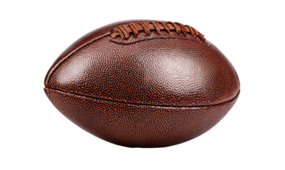 Brown leather American football