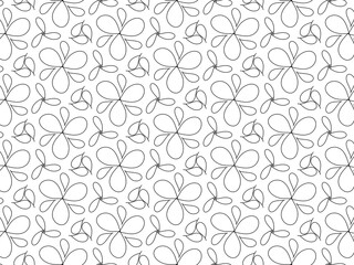 Seamless abstract pattern. black and white linear illustration for coloring. Vector coloring book for adult.