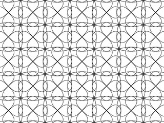 Seamless abstract pattern. black and white linear illustration for coloring. Vector coloring book for adult.