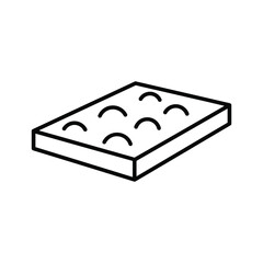 Portable bluetooth speaker line icon isolated on, vector design
