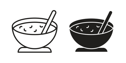 Sour soup icon logo design element. minimalist style icons