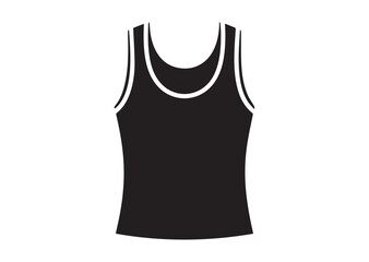 Tank shirt icon, Tank shirt silhouette vector