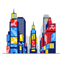 Times Square New York Vector