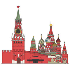 Kremlin Moscow Russia Vector