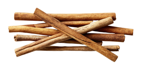 Pile of cinnamon sticks