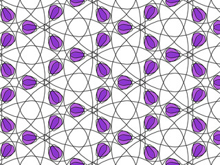 Seamless ethnic traditional pattern with colorful flower design, Illustrations for printing design.