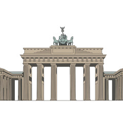 Berlin Brandenburg Gate Vector