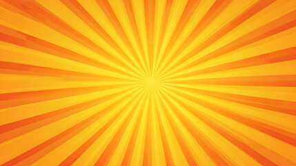Obraz premium Vibrant radiating sunburst pattern in warm orange and yellow hues radial background