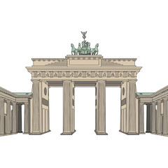 Berlin Brandenburg Gate Vector