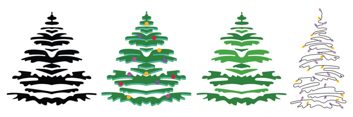 christmas-tree vector. christmastree vector