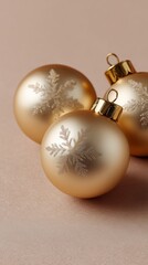 Vertical close-up of festive seasonal decor, emphasizing texture and a warm, sophisticated color palette.
