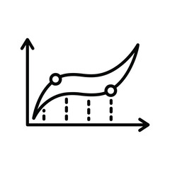 Ease animation graph showing curve and points