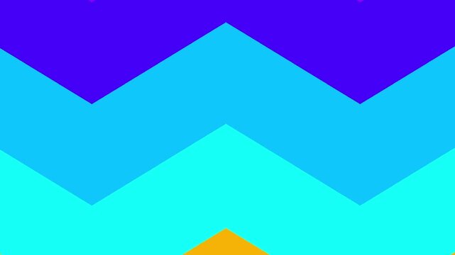 Abstract vibrant zigzag pattern of flowing waves in purple, blue, and cyan, evoking a sense of movement and digital design