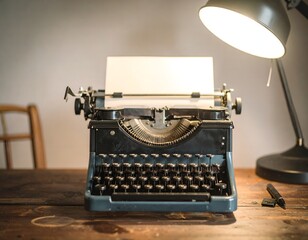 Retro Writing Machine Fountain Pen Coffee Stain Nostalgic Writer Atmosphere