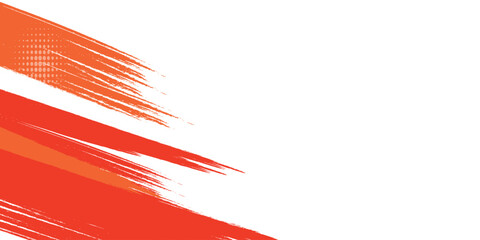 Abstract Sports Background with Orange and Red Gradient Brushstrokes and Halftone Effect