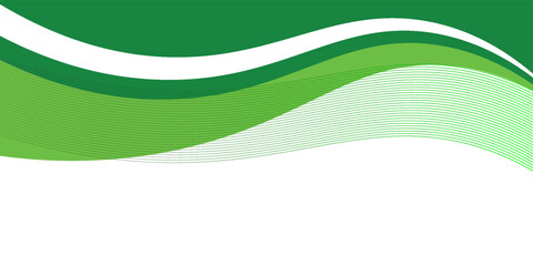 Abstract White and Green wave wide background banner modern backgroundAbstract White and Green wave wide background banner modern background