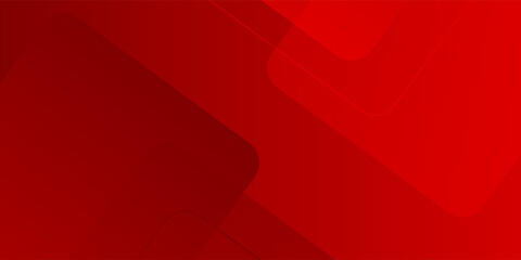 Minimal geometric background. Red elements with fluid gradient. Dynamic shapes composition. Eps10 vector