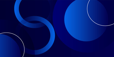 Abstract blue geometric background. Dynamic shapes composition. Eps10 vector