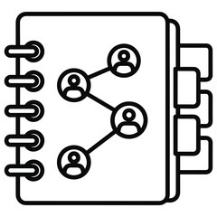 Address book with social network perfect for business and personal use