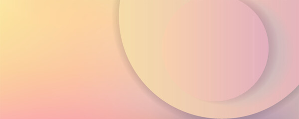 A simple 2D circle gradient pastel pink tone abstract background