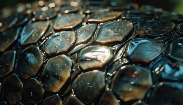 Snake Skin Texture Reptile Scales Close-up, Animal Pattern