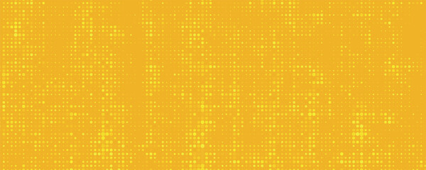 Yellow halftone gradient with a grunge texture background.