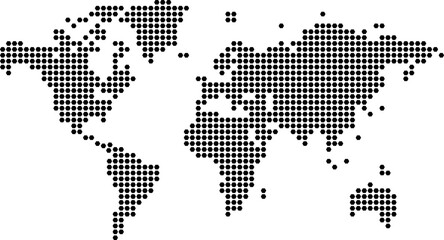 Fototapeta premium World map in polygon shape pattern. Polygon dot map showcasing a powerful design element for geographical graphic design elements. Polygon dot pattern background for a technology company