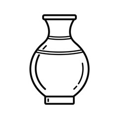 Outline drawing of a classic vase