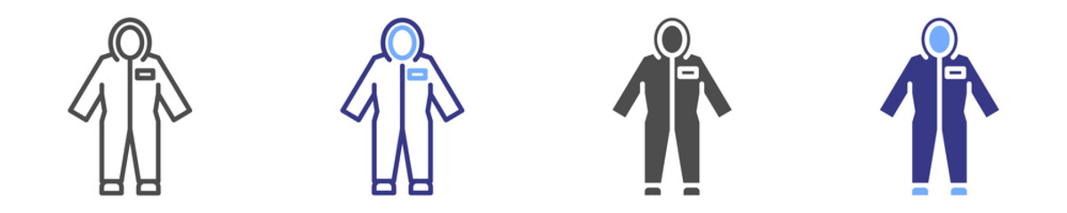 protective clothing icon set multiple style