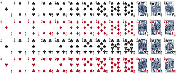 High-Quality Playing Cards Set - Camo Navy