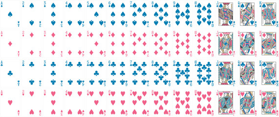 High-Quality Playing Cards Set - Ocean Bloom