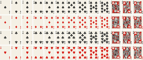 High-Quality Playing Cards Set - Scarlet