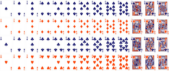 High-Quality Playing Cards Set - Sunset