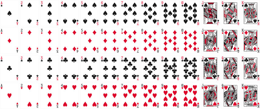 High-Quality Playing Cards Set - RWB